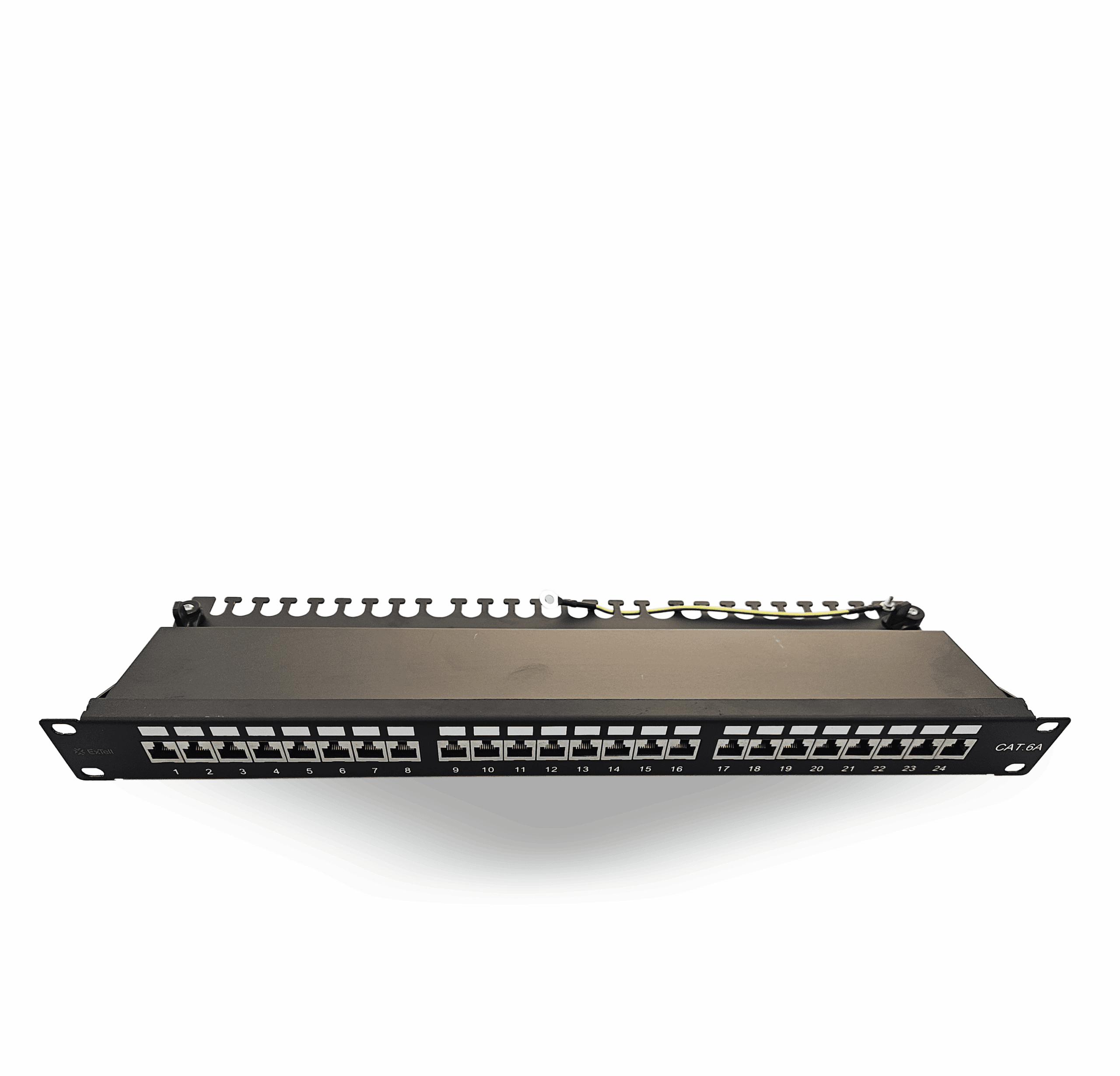 CAT6A Shielded 19-Inch 1U Patch Panel, Dual IDC