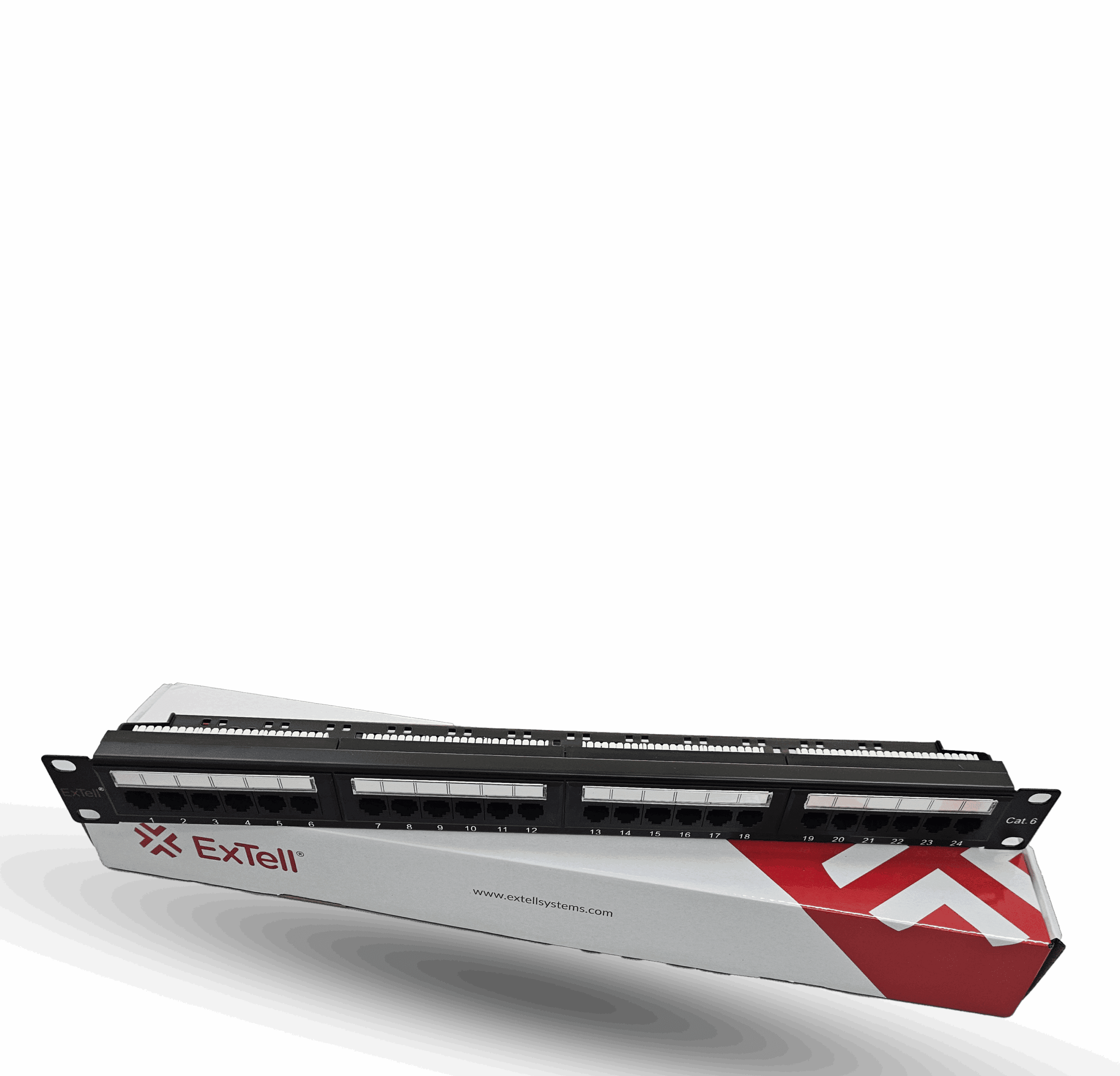 19” UTP CAT 6, Patch Panel, 24 Port Dual IDC