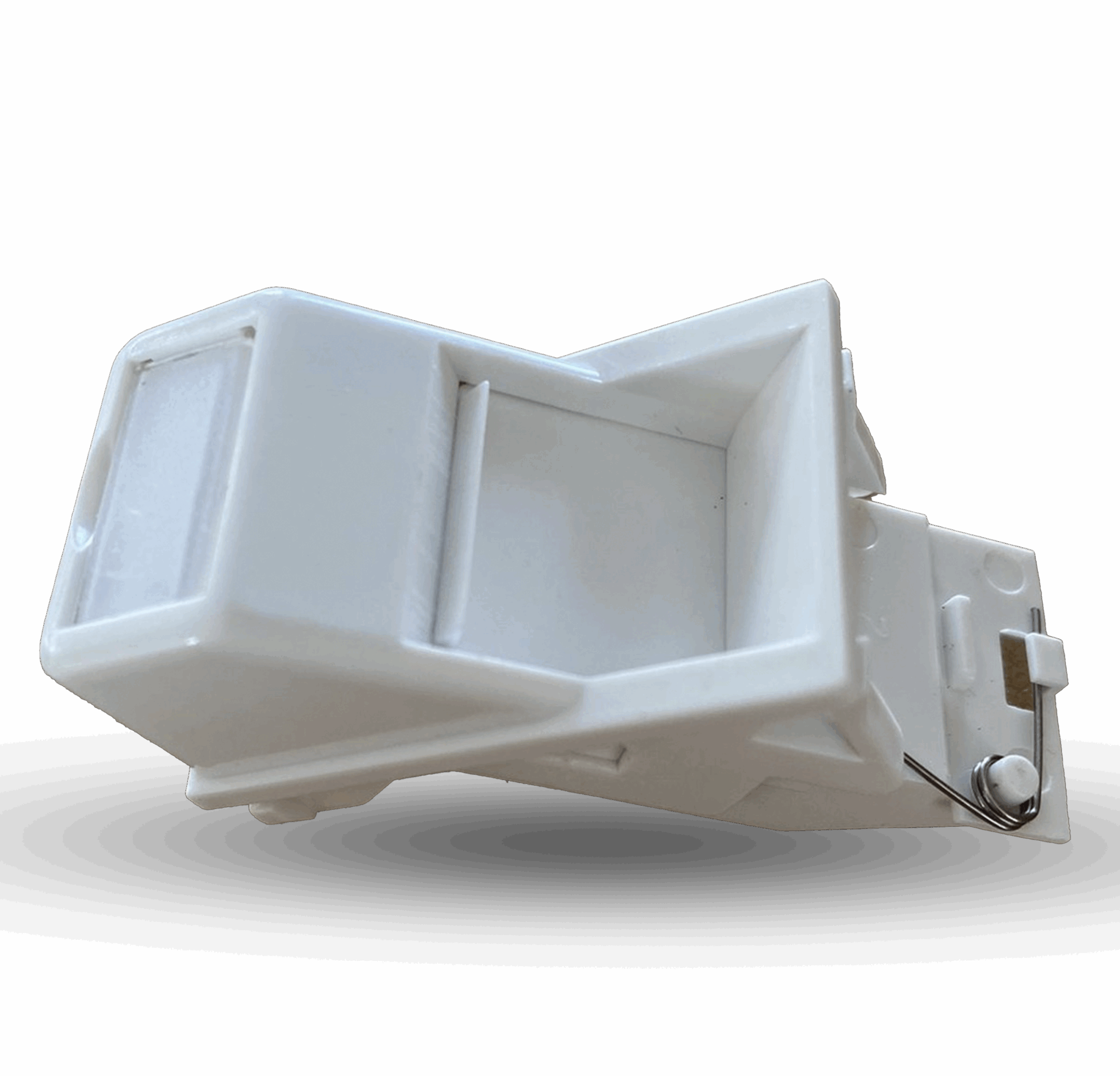 Angled LJU6C Keystone Jack Adaptor, White