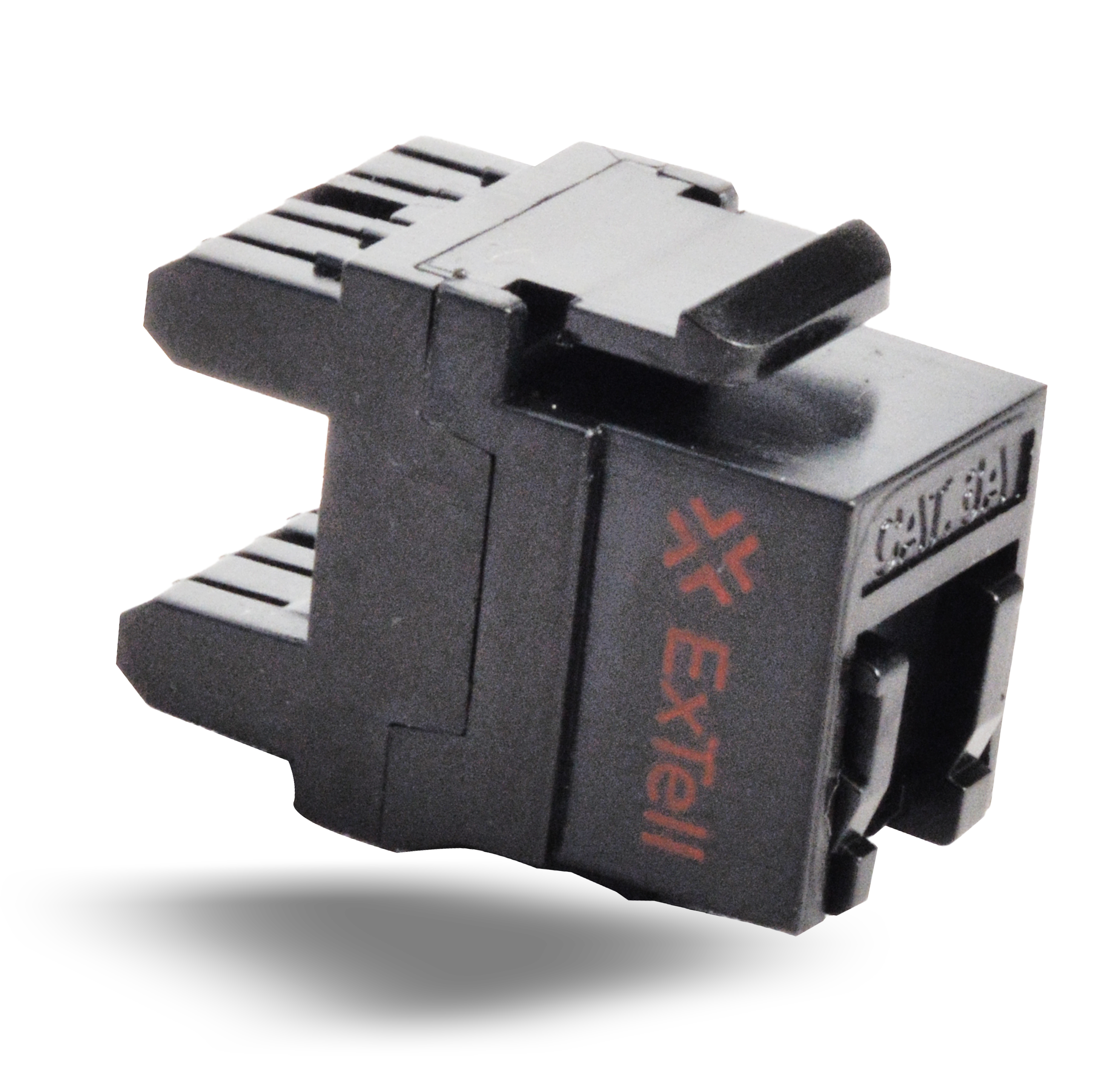 CAT6A RJ-45 180° Unshielded KS Jack Dual IDC with Shutter